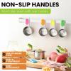 imageSpring Chef Magnetic Stainless Steel Measuring Cups Patent Pending Kitchen Tools with Easy to Read Markings for Measuring Dry or Liquid Ingredients Set of 7 BlackNeon