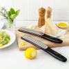 imageSpring Chef Premium Lemon Zester Grater with Handle  Fruits Garlic Chocolate Nutmeg Ginger Grater  Heavy Duty Kitchen Tool  Stainless Steel Citrus Zester with Blade Cover  Fine Shred BlackBlack