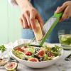 imageSpring Chef Premium Lemon Zester Grater with Handle  Fruits Garlic Chocolate Nutmeg Ginger Grater  Heavy Duty Kitchen Tool  Stainless Steel Citrus Zester with Blade Cover  Fine Shred BlackGreen