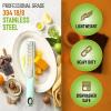 imageSpring Chef Premium Lemon Zester Grater with Handle  Fruits Garlic Chocolate Nutmeg Ginger Grater  Heavy Duty Kitchen Tool  Stainless Steel Citrus Zester with Blade Cover  Fine Shred BlackMint