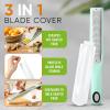 imageSpring Chef Premium Lemon Zester Grater with Handle  Fruits Garlic Chocolate Nutmeg Ginger Grater  Heavy Duty Kitchen Tool  Stainless Steel Citrus Zester with Blade Cover  Fine Shred BlackMint