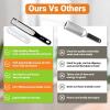 imageSpring Chef Premium Lemon Zester Grater with Handle  Fruits Garlic Chocolate Nutmeg Ginger Grater  Heavy Duty Kitchen Tool  Stainless Steel Citrus Zester with Blade Cover  Fine Shred BlackBlack