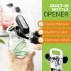 imageSpring Chef Premium Swivel Vegetable Peeler ampamp Stainless Steel Can Opener with Soft Grip Handles  2 Product Bundle  Black