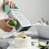 imageSpring Chef Professional 10quot Stainless Steel Parmesan Cheese Grater with Handle 4 Sided Handheld Box Grater Kitchen Potato Shredder for Hash Browns Hard Cheese Ginger Vegetables Carrot  MintMint