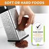 imageSpring Chef Professional 10quot Stainless Steel Parmesan Cheese Grater with Handle 4 Sided Handheld Box Grater Kitchen Potato Shredder for Hash Browns Hard Cheese Ginger Vegetables Carrot  MintBlack