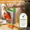imageSpring Chef Professional 10quot Stainless Steel Parmesan Cheese Grater with Handle 4 Sided Handheld Box Grater Kitchen Potato Shredder for Hash Browns Hard Cheese Ginger Vegetables Carrot  MintGreen