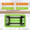 imageSpring Chef Professional 10quot Stainless Steel Parmesan Cheese Grater with Handle 4 Sided Handheld Box Grater Kitchen Potato Shredder for Hash Browns Hard Cheese Ginger Vegetables Carrot  MintGreen