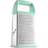 imageSpring Chef Professional 10quot Stainless Steel Parmesan Cheese Grater with Handle 4 Sided Handheld Box Grater Kitchen Potato Shredder for Hash Browns Hard Cheese Ginger Vegetables Carrot  MintMint