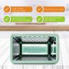 imageSpring Chef Professional 10quot Stainless Steel Parmesan Cheese Grater with Handle 4 Sided Handheld Box Grater Kitchen Potato Shredder for Hash Browns Hard Cheese Ginger Vegetables Carrot  MintMint
