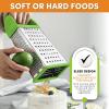 imageSpring Chef Professional 10quot Stainless Steel Parmesan Cheese Grater with Handle 4 Sided Handheld Box Grater Kitchen Potato Shredder for Hash Browns Hard Cheese Ginger Vegetables Carrot  MintGreen