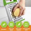 imageSpring Chef Professional 10quot Stainless Steel Parmesan Cheese Grater with Handle 4 Sided Handheld Box Grater Kitchen Potato Shredder for Hash Browns Hard Cheese Ginger Vegetables Carrot  MintGreen