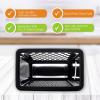 imageSpring Chef Professional 10quot Stainless Steel Parmesan Cheese Grater with Handle 4 Sided Handheld Box Grater Kitchen Potato Shredder for Hash Browns Hard Cheese Ginger Vegetables Carrot  MintBlack