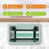 imageSpring Chef Professional 10quot Stainless Steel Parmesan Cheese Grater with Handle 4 Sided Handheld Box Grater Kitchen Potato Shredder for Hash Browns Hard Cheese Ginger Vegetables Carrot  MintMint