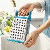 imageSpring Chef Professional Cheese Grater  Stainless Steel XL Size 4 Sides  Perfect Box Grater for Parmesan Cheese Vegetables Ginger  Dishwasher Safe  BlackTeal