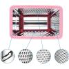 imageSpring Chef Professional Cheese Grater  Stainless Steel XL Size 4 Sides  Perfect Box Grater for Parmesan Cheese Vegetables Ginger  Dishwasher Safe  BlackPink Lemonade