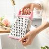 imageSpring Chef Professional Cheese Grater  Stainless Steel XL Size 4 Sides  Perfect Box Grater for Parmesan Cheese Vegetables Ginger  Dishwasher Safe  BlackPink Lemonade