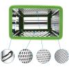 imageSpring Chef Professional Cheese Grater  Stainless Steel XL Size 4 Sides  Perfect Box Grater for Parmesan Cheese Vegetables Ginger  Dishwasher Safe  BlackGreen