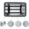 imageSpring Chef Professional Cheese Grater  Stainless Steel XL Size 4 Sides  Perfect Box Grater for Parmesan Cheese Vegetables Ginger  Dishwasher Safe  BlackGray