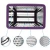 imageSpring Chef Professional Cheese Grater  Stainless Steel XL Size 4 Sides  Perfect Box Grater for Parmesan Cheese Vegetables Ginger  Dishwasher Safe  BlackPurple