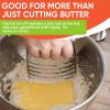 imageSpring Chef Professional Medium Dough Blender ampamp Premium Handheld ZesterFine Grater  2 Product Bundle  Black