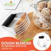 imageSpring Chef Professional Medium Dough Blender ampamp Stainless Steel Bench Scraper With Bonus Bowl Scraper  2 Product Bundle  Black