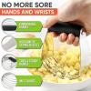 imageSpring Chef Professional Medium Dough Blender ampamp Stainless Steel Bench Scraper With Bonus Bowl Scraper  2 Product Bundle  Black