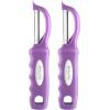imageSpring Chef Professional Red Swivel Vegetable Peeler for Kitchen Stainless Steel Potato Peelers with Soft Grip Handle Perfect for Peeling Apple Veggie Fruit Carrot Dishwasher Safe  Set of 2Orchid