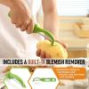 imageSpring Chef Professional Red Swivel Vegetable Peeler for Kitchen Stainless Steel Potato Peelers with Soft Grip Handle Perfect for Peeling Apple Veggie Fruit Carrot Dishwasher Safe  Set of 2Green