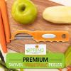 imageSpring Chef Professional Red Swivel Vegetable Peeler for Kitchen Stainless Steel Potato Peelers with Soft Grip Handle Perfect for Peeling Apple Veggie Fruit Carrot Dishwasher Safe  Set of 2Mango