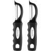 imageSpring Chef Professional Red Swivel Vegetable Peeler for Kitchen Stainless Steel Potato Peelers with Soft Grip Handle Perfect for Peeling Apple Veggie Fruit Carrot Dishwasher Safe  Set of 2Black