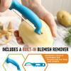 imageSpring Chef Professional Red Swivel Vegetable Peeler for Kitchen Stainless Steel Potato Peelers with Soft Grip Handle Perfect for Peeling Apple Veggie Fruit Carrot Dishwasher Safe  Set of 2Teal