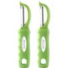 imageSpring Chef Professional Red Swivel Vegetable Peeler for Kitchen Stainless Steel Potato Peelers with Soft Grip Handle Perfect for Peeling Apple Veggie Fruit Carrot Dishwasher Safe  Set of 2Green