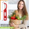 imageSpring Chef Professional Red Swivel Vegetable Peeler for Kitchen Stainless Steel Potato Peelers with Soft Grip Handle Perfect for Peeling Apple Veggie Fruit Carrot Dishwasher Safe  Set of 2Red