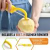 imageSpring Chef Professional Red Swivel Vegetable Peeler for Kitchen Stainless Steel Potato Peelers with Soft Grip Handle Perfect for Peeling Apple Veggie Fruit Carrot Dishwasher Safe  Set of 2Yellow