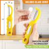 imageSpring Chef Professional Red Swivel Vegetable Peeler for Kitchen Stainless Steel Potato Peelers with Soft Grip Handle Perfect for Peeling Apple Veggie Fruit Carrot Dishwasher Safe  Set of 2Yellow
