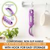 imageSpring Chef Professional Red Swivel Vegetable Peeler for Kitchen Stainless Steel Potato Peelers with Soft Grip Handle Perfect for Peeling Apple Veggie Fruit Carrot Dishwasher Safe  Set of 2Orchid
