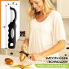 imageSpring Chef Professional Red Swivel Vegetable Peeler for Kitchen Stainless Steel Potato Peelers with Soft Grip Handle Perfect for Peeling Apple Veggie Fruit Carrot Dishwasher Safe  Set of 2Black