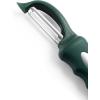 imageSpring Chef Professional Red Swivel Vegetable Peeler for Kitchen Stainless Steel Potato Peelers with Soft Grip Handle Perfect for Peeling Apple Veggie Fruit Carrot Dishwasher Safe  Set of 2Pine Green