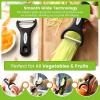 imageSpring Chef Stainless Steel Corn Peeler ampamp Premium Y ampamp Vegetable Julienne Peeler with Comfortable Handles  3 Product Bundle  Black