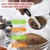 imageSpring Chef Stainless Steel Magnetic Measuring Spoons Set of 8 ampamp Premium Handheld ZesterFine Grater  2 Product Bundle  Black