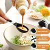 imageSpring Chef Stainless Steel Magnetic Measuring Spoons Set of 8 with Leveler Dual Sided BPA Free Teaspoon and Tablespoon Measure Spoons Metal Kitchen Gadgets for Baking ampamp Cooking  BlackBlack