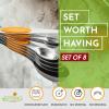 imageSpring Chef Stainless Steel Magnetic Measuring Spoons Set with Strong Magnets Heavy Duty Metal Kitchen Gadgets for Baking ampamp Cooking Fits in Most Kitchen Spice Jars Multicolor Set of 8 with LevelerMango