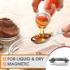 imageSpring Chef Stainless Steel Magnetic Measuring Spoons Set with Strong Magnets Heavy Duty Metal Kitchen Gadgets for Baking ampamp Cooking Fits in Most Kitchen Spice Jars Multicolor Set of 8 with LevelerMint