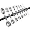 imageSpring Chef Stainless Steel Magnetic Measuring Spoons Set with Strong Magnets Heavy Duty Metal Kitchen Gadgets for Baking ampamp Cooking Fits in Most Kitchen Spice Jars Multicolor Set of 8 with LevelerGray