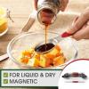 imageSpring Chef Stainless Steel Magnetic Measuring Spoons Set with Strong Magnets Heavy Duty Metal Kitchen Gadgets for Baking ampamp Cooking Fits in Most Kitchen Spice Jars Multicolor Set of 8 with LevelerRed