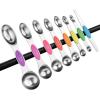 imageSpring Chef Stainless Steel Magnetic Measuring Spoons Set with Strong Magnets Heavy Duty Metal Kitchen Gadgets for Baking ampamp Cooking Fits in Most Kitchen Spice Jars Multicolor Set of 8 with LevelerNeon
