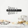 imageSpring Chef Stainless Steel Magnetic Measuring Spoons Set with Strong Magnets Heavy Duty Metal Kitchen Gadgets for Baking ampamp Cooking Fits in Most Kitchen Spice Jars Multicolor Set of 8 with LevelerBlack