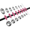 imageSpring Chef Stainless Steel Magnetic Measuring Spoons Set with Strong Magnets Heavy Duty Metal Kitchen Gadgets for Baking ampamp Cooking Fits in Most Kitchen Spice Jars Multicolor Set of 8 with LevelerPink