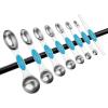 imageSpring Chef Stainless Steel Magnetic Measuring Spoons Set with Strong Magnets Heavy Duty Metal Kitchen Gadgets for Baking ampamp Cooking Fits in Most Kitchen Spice Jars Multicolor Set of 8 with LevelerTeal