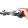 imageSpring Chef Stainless Steel Magnetic Measuring Spoons Set with Strong Magnets Heavy Duty Metal Kitchen Gadgets for Baking ampamp Cooking Fits in Most Kitchen Spice Jars Multicolor Set of 8 with LevelerPastel